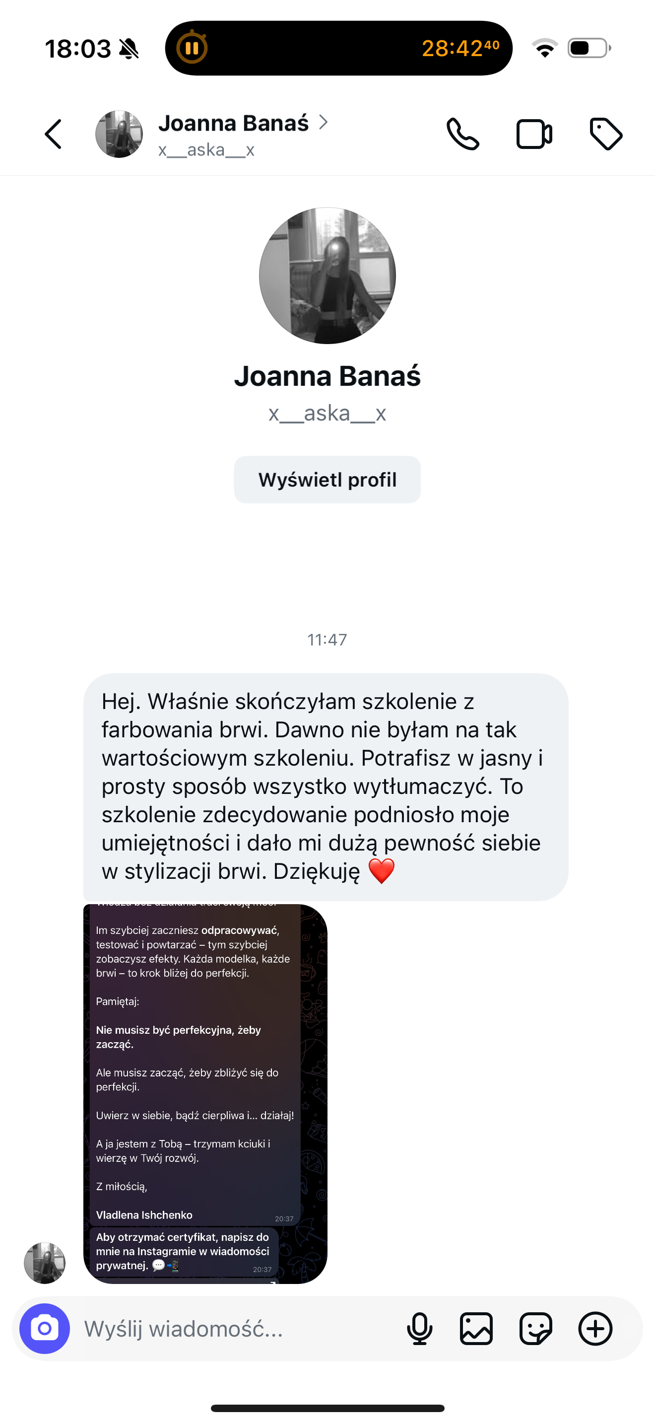Opinión de una alumna 2